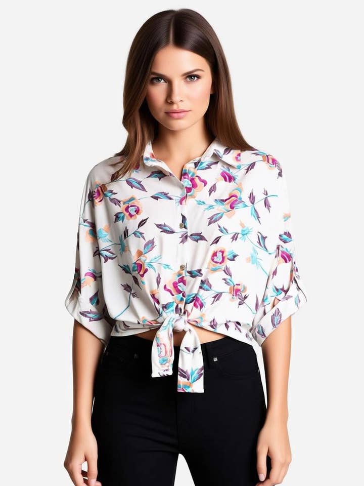 WOMEN'S FLORAL SHIRT for wholesale by Kis 2