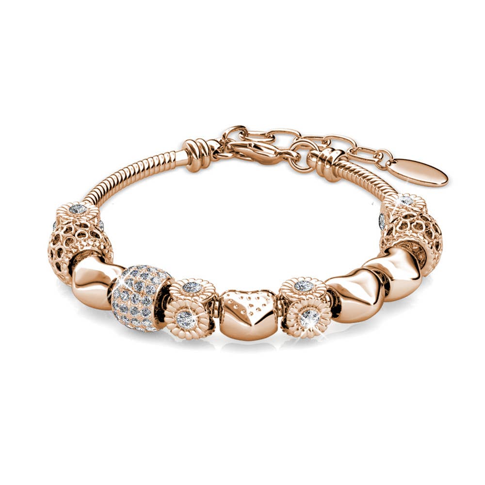 CARALI / MYC Paris - Vendita all'ingrosso Braccialetto con ciondolo/pendente - Bracciale Charme Radiante in Oro Rosa e Cristalli3