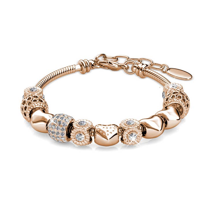 CARALI / MYC Paris - Vendita all'ingrosso Braccialetto con ciondolo/pendente - Bracciale Charme Radiante in Oro Rosa e Cristalli3