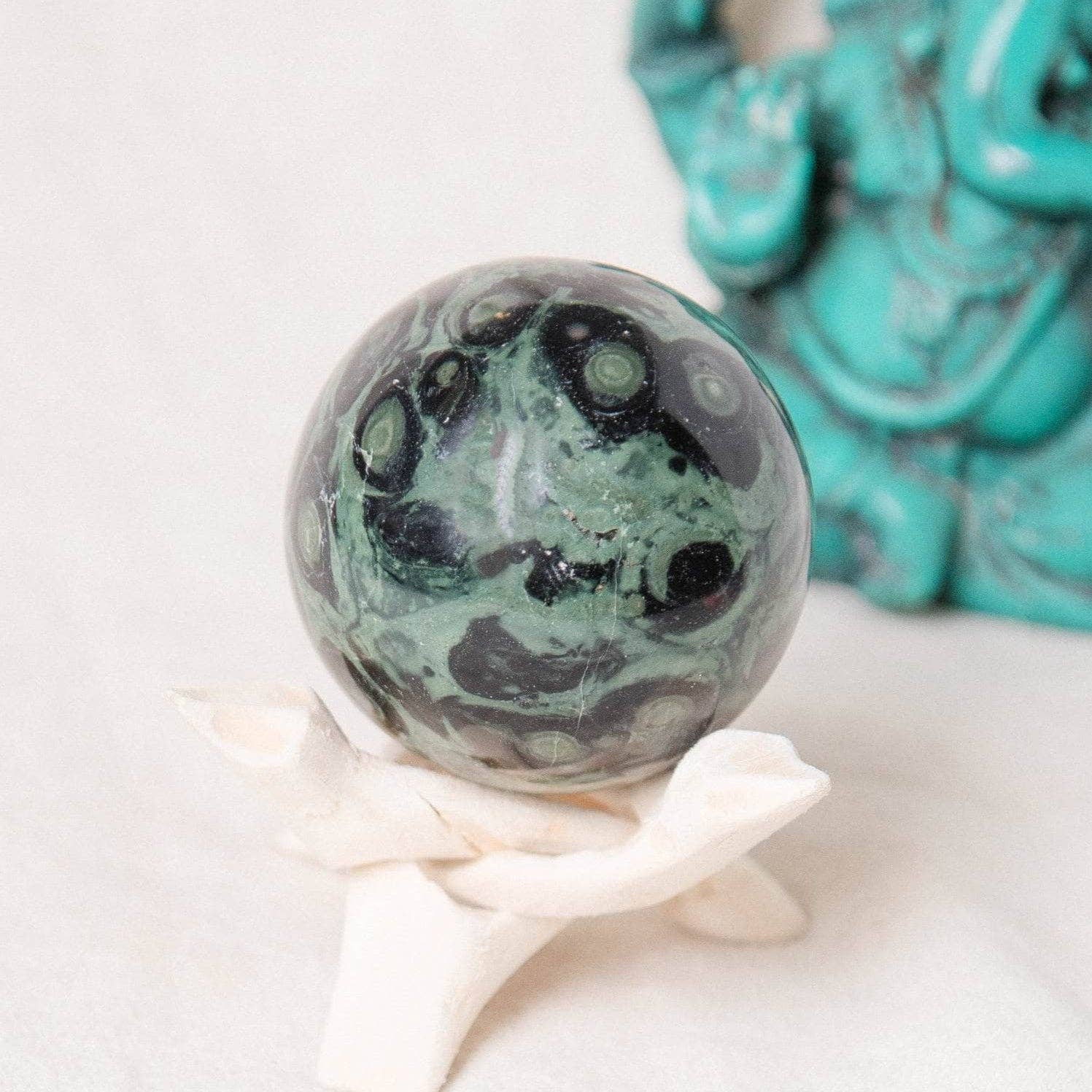 Tiny Rituals - Wholesale Spiritual Stone/Crystal - Kambaba Jasper Sphere - AAA Premium Quality65