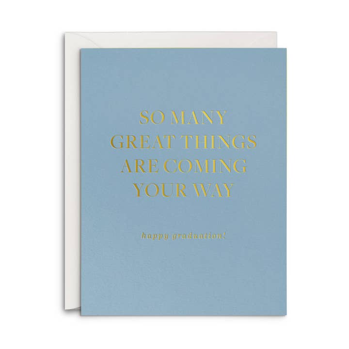 Great Things Graduation Greeting Card for wholesale by Smitten on Paper