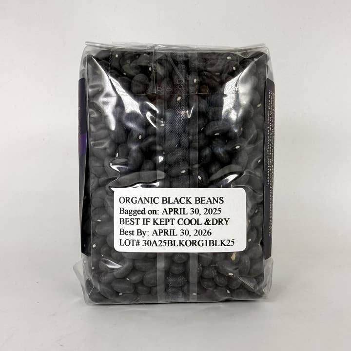 Maine Grains - Wholesale Beans - Organic Black Beans / 12x1#1