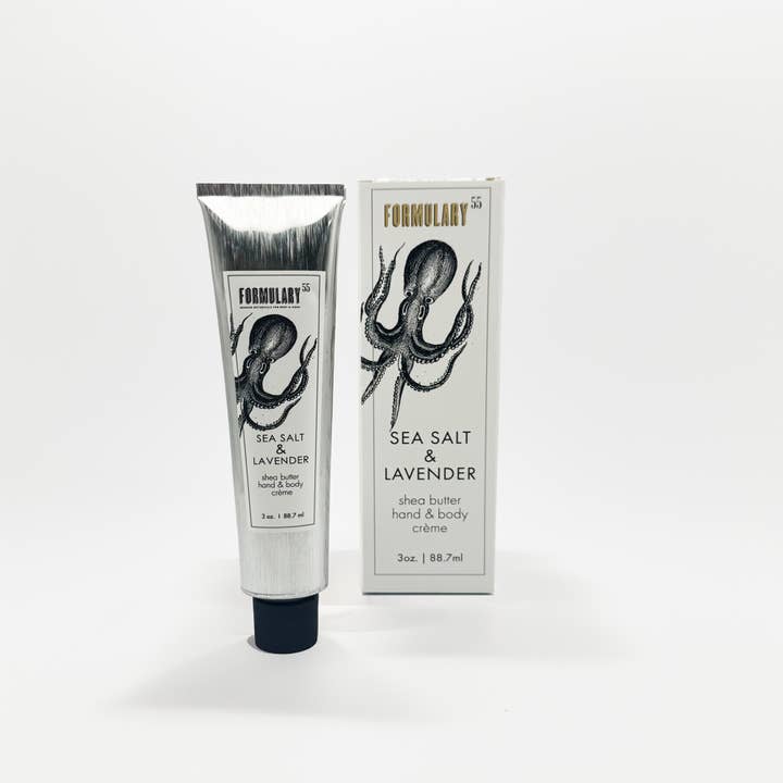 Formulary 55 - Wholesale Hand Cream/Lotion - Sea Salt & Lavender - Shea Butter Hand & Body Creme Tube