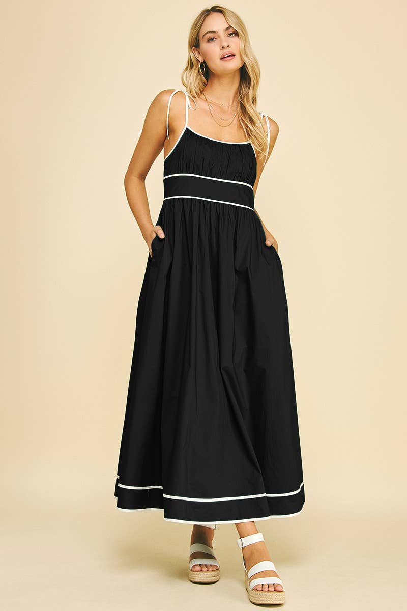 PINCH - Wholesale Dress - Women's - CONTRAST STRAP MAXI DRESS - 5828D16