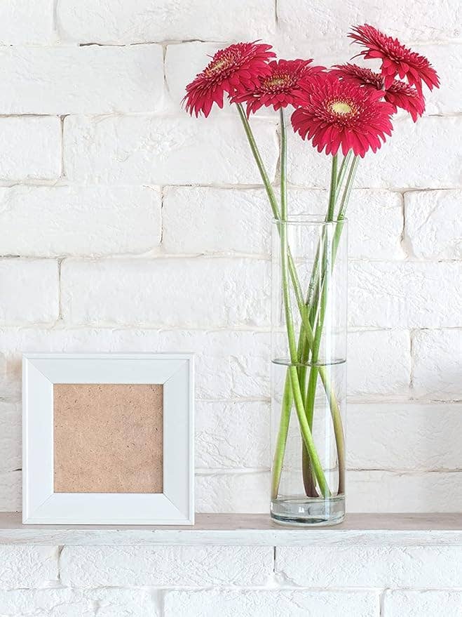 4E's Novelty - Wholesale Vase - 16" Tall Cylinder Glass Vase, 3.5" Wide - Clear Glass Vase for Centerpiece, Floor Vase, Flowers, Candle Holder, Wedding Table Decor by 4E's Novelty3