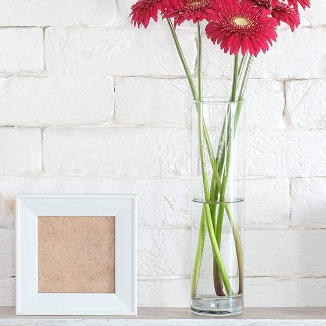 4E's Novelty - Wholesale Vase - 16" Tall Cylinder Glass Vase, 3.5" Wide - Clear Glass Vase for Centerpiece, Floor Vase, Flowers, Candle Holder, Wedding Table Decor by 4E's Novelty3