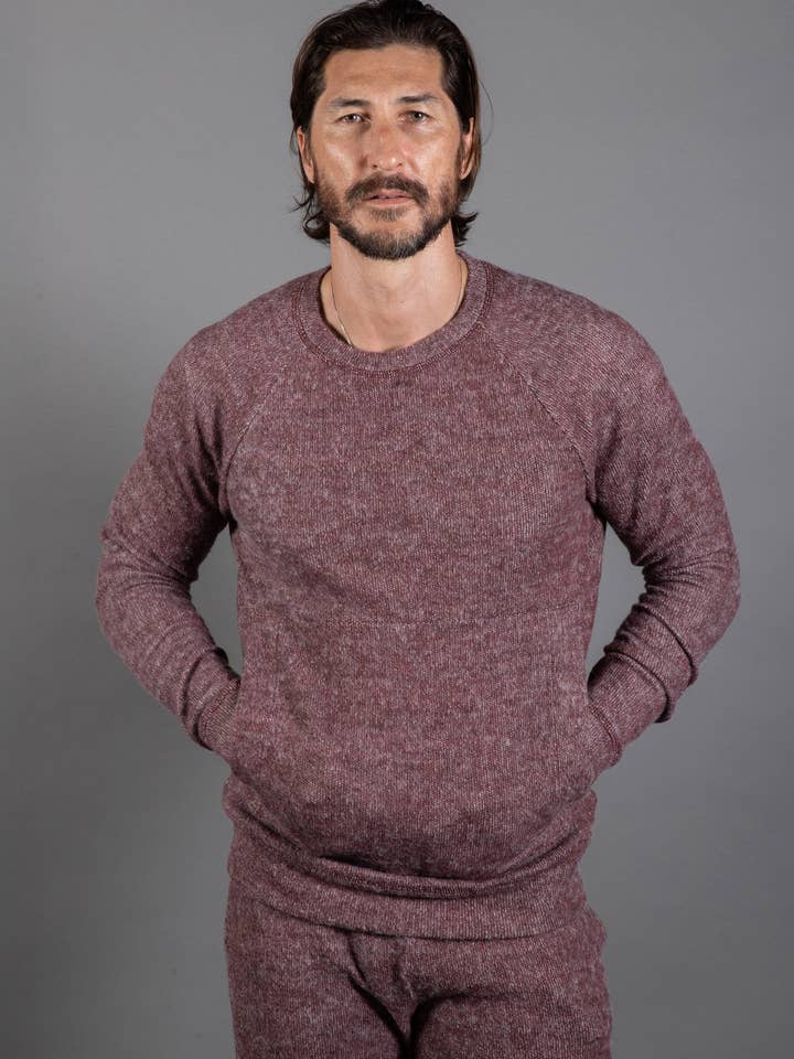 Mika Jaymes - Wholesale Sweatshirt – Men's - Men's Soft Knit Melange Kangaroo Pocket Pullover Sweater23