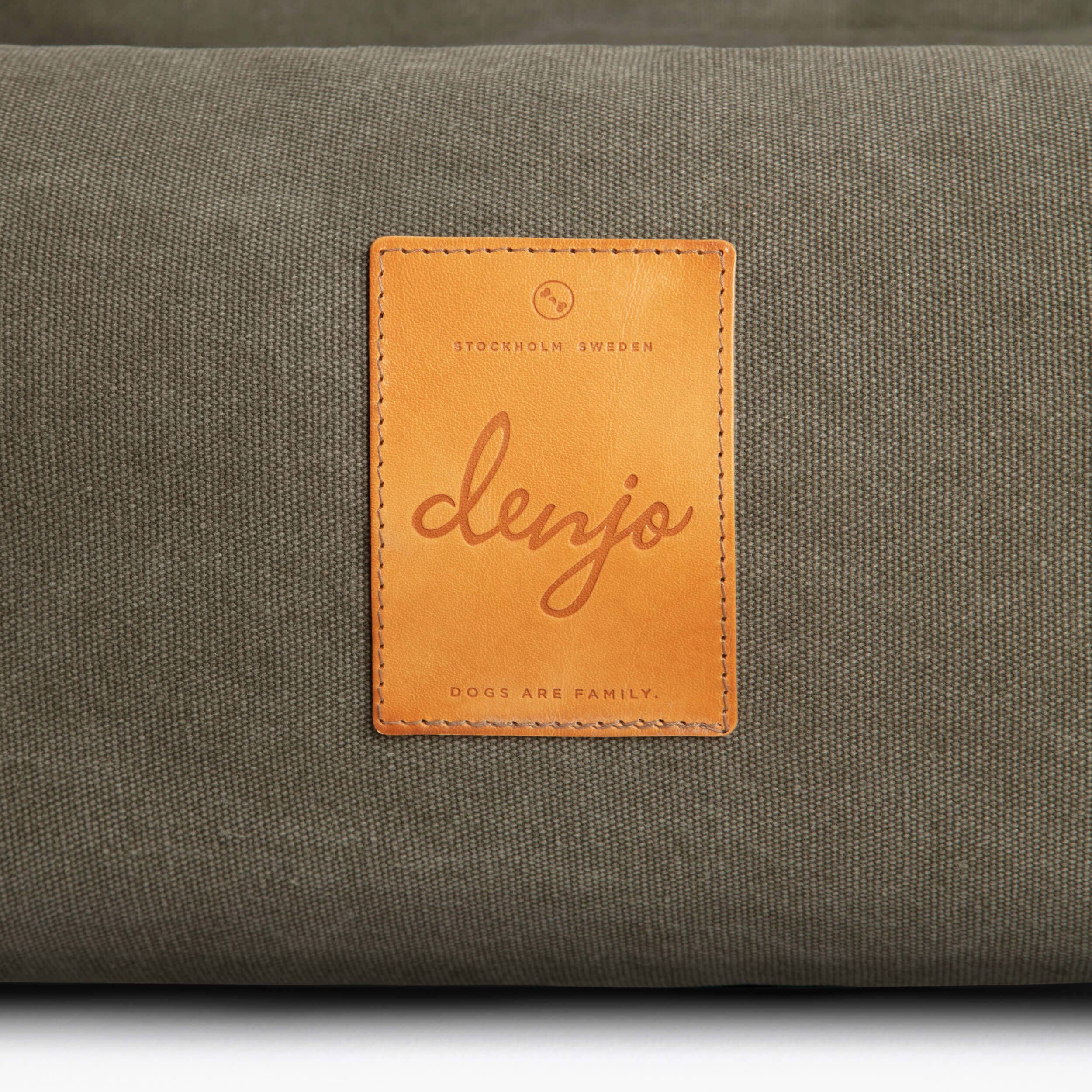 Denjo Dogs – wholesale Pet bed – Dog – Dog Bed Classic Nest with Leather Details Desert Green7