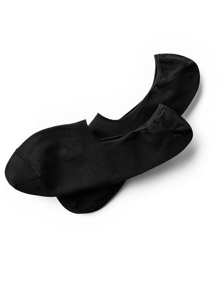 Meias invisíveis em preto: com efeito descalço por atacado de BLACKSOCKS