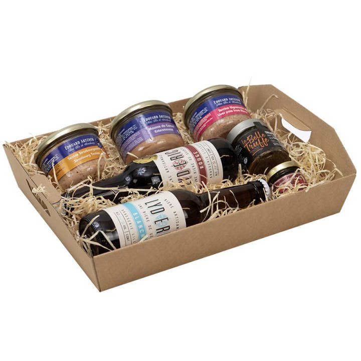 Deffrennes - Wholesale Basket - Rectangular cardboard basket in kraft color 36x28x6/9cm1