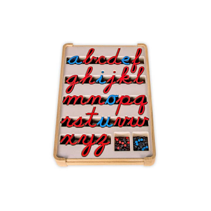 3R KIDS - Wholesale Wood Toy - Kids - "D'Nealian Cursive Movable Alphabet"2