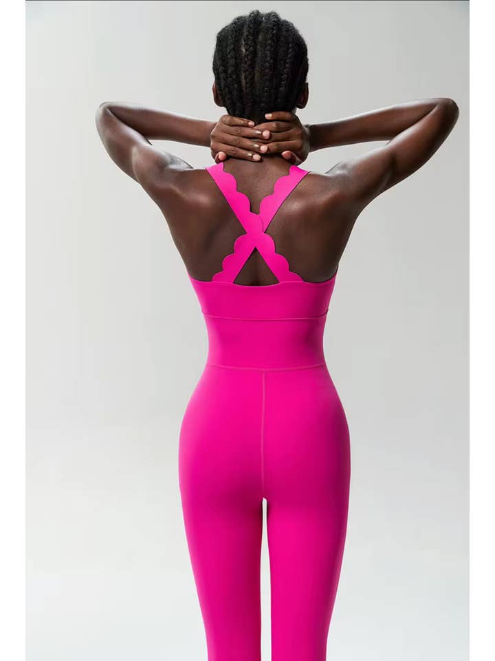 Belsize Activewear – wholesale Unitard – Women′s – Scallop jumpsuit 1