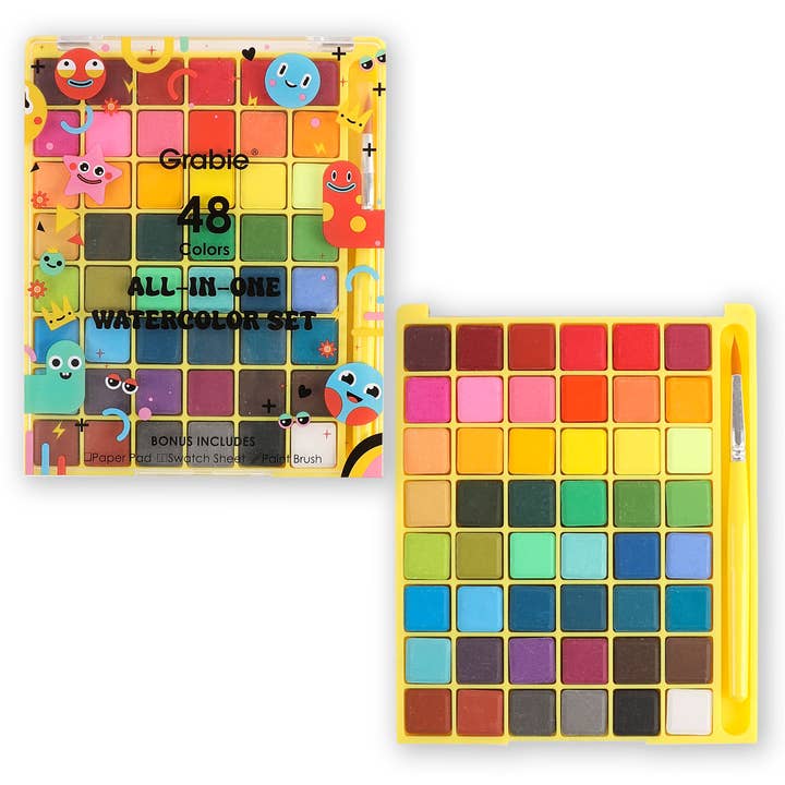 All-In-One Watercolor Set of 48 for wholesale by Grabie