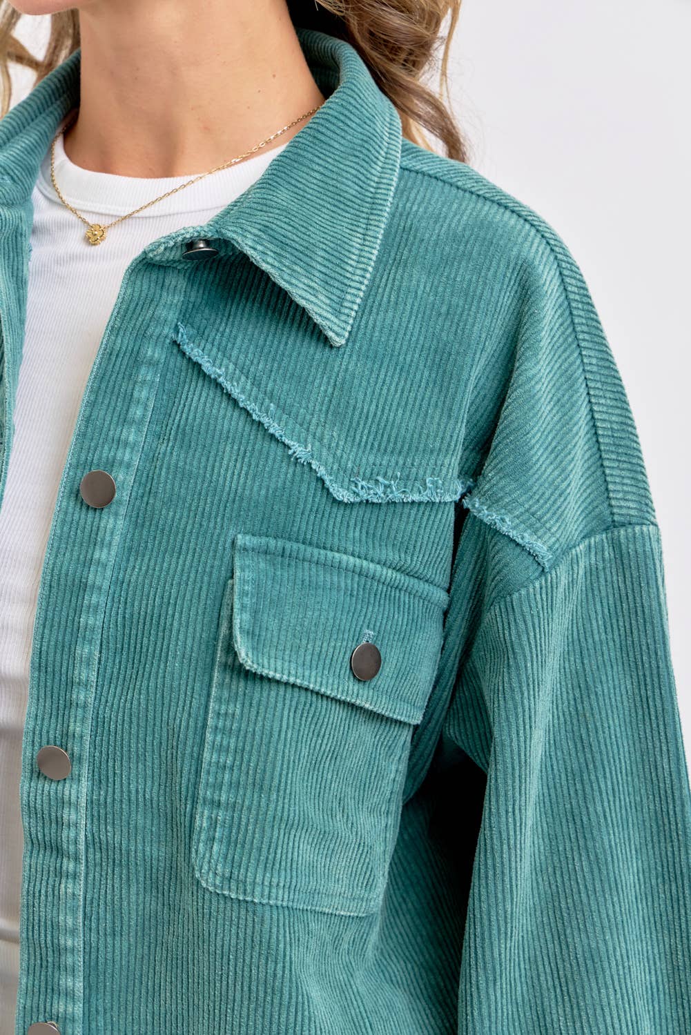 Sweet Lovely by Jen - Wholesale Shirt Jacket/Shacket - Women's -  CORDUROY SHACKET MINERAL WASHED COWBOY WESTERN COMBINED19