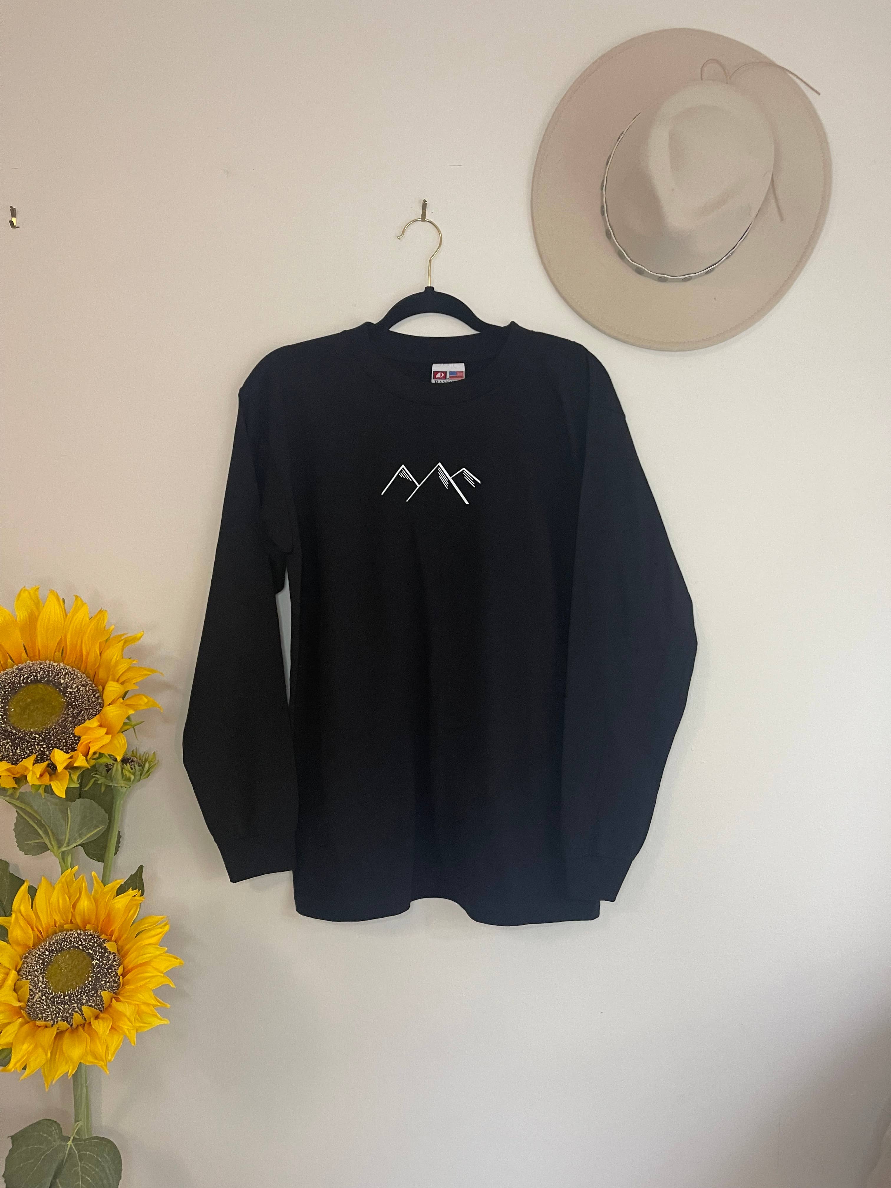 HH and Grace Co - Wholesale Screen Printed T-Shirt - Women's - In the Beginning Genesis 1:1 Christian T-Shirt Long Sleeve