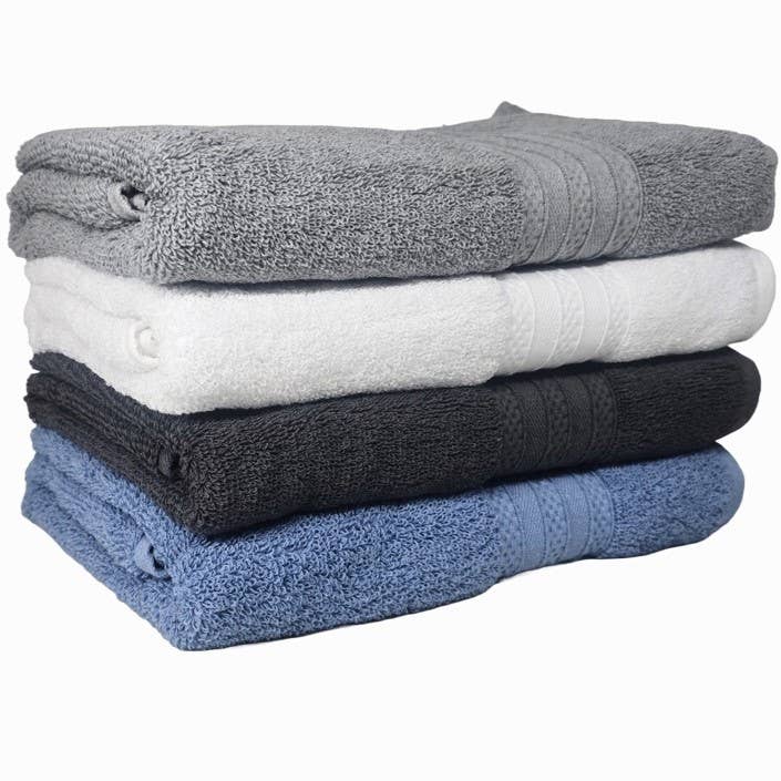 Bath Towels Assorted 4 Colors - 24x48 for wholesale by Mabelle Home