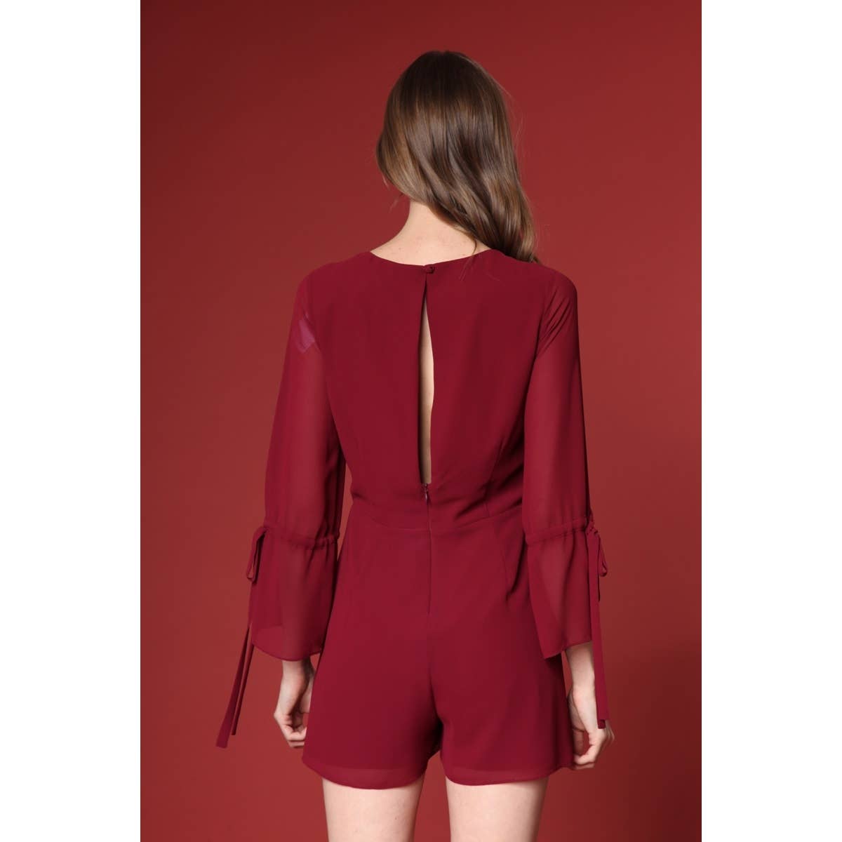 Naked Zebra Rack - Wholesale Romper - Women's - Tie Sleeve Romper2