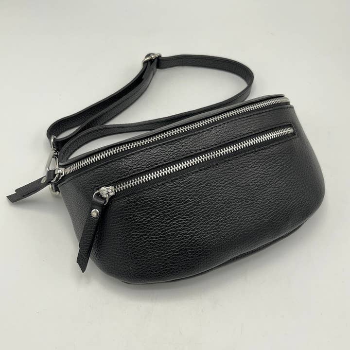 Suie Valentini srl - Wholesale Crossbody Bag - Women's - Genuine leather fanny pack, Made in Italy, art. 1124672