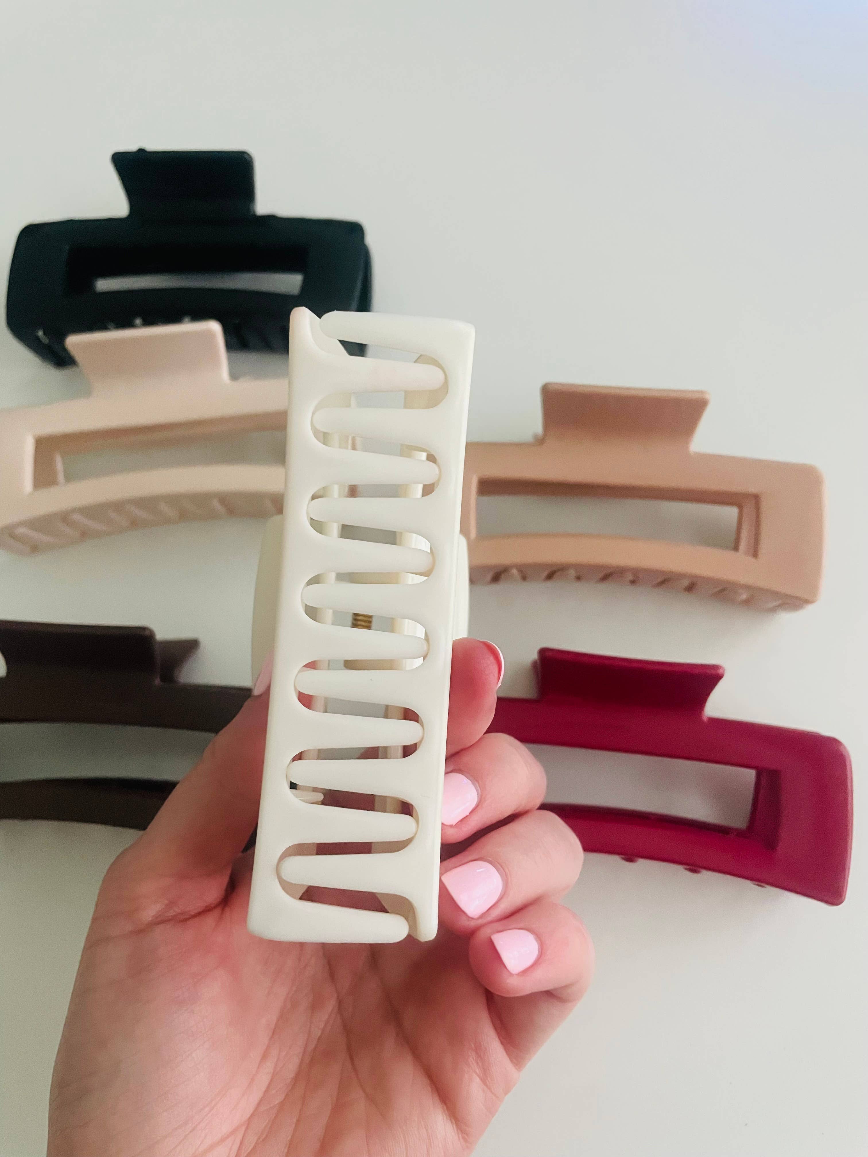 Lyn Luca - Wholesale Hair Clip - Women's - Rectangle Silicone Bendable Claw Clips — Faire’s First Ever!6