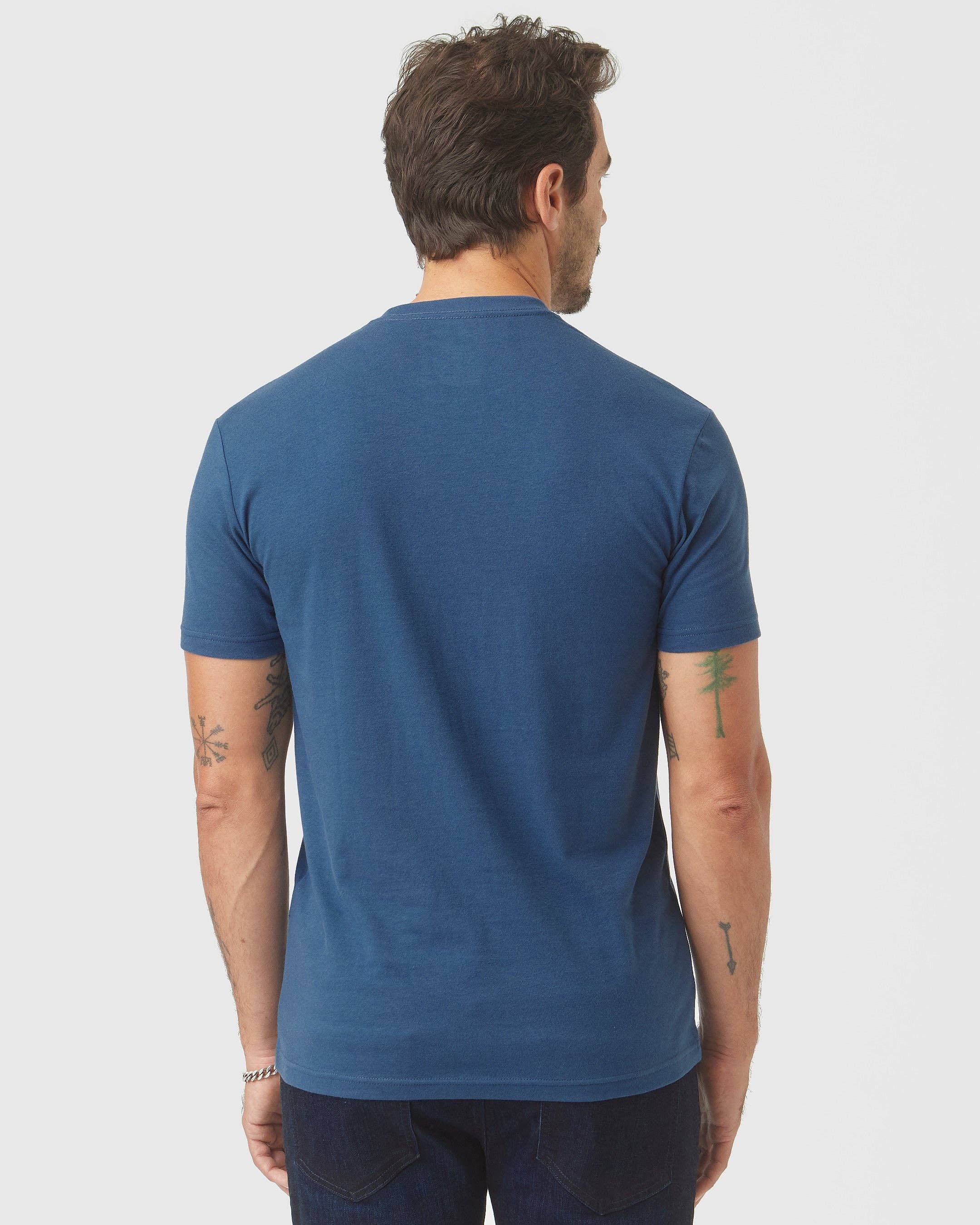 True Classic - Wholesale T-Shirt - Men's - Short Sleeve T-Shirt | Crew Neck | Deep Sea Blue 2