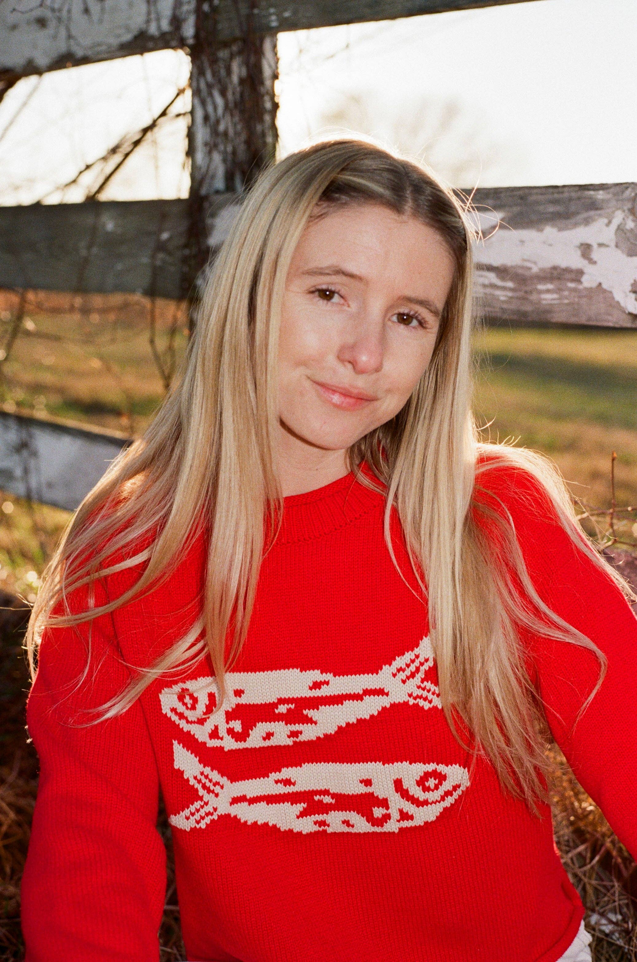 Beaten Path Co - Wholesale Knit Sweater - Unisex - RED COTTON FISH SWEATER7