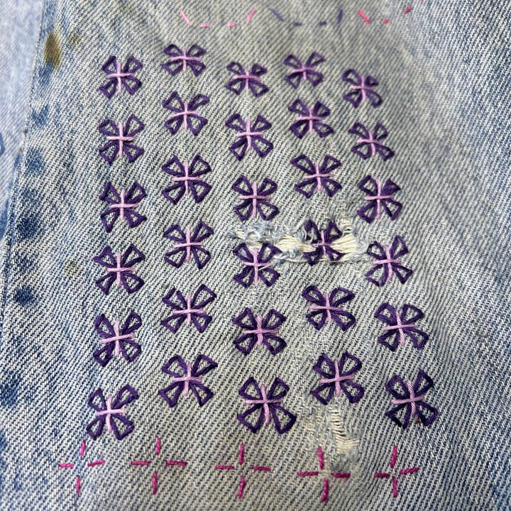 Wrenbirdarts – wholesale Craft sewing kit – Washable Mending Patterns Set #8 Craft Brown5