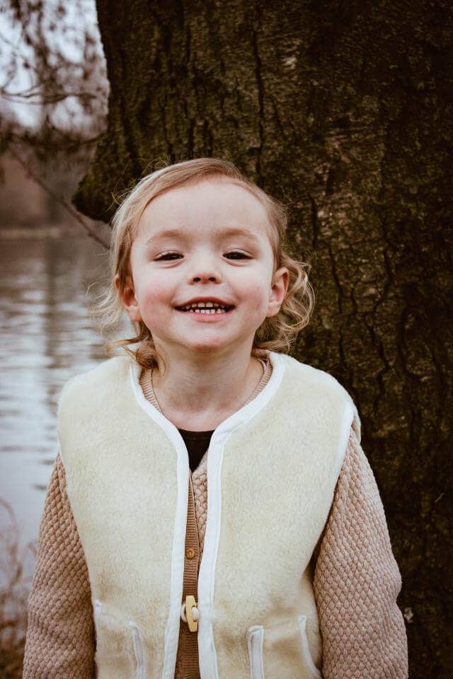 Schaapmaatje - Wholesale Outerwear Vest - Kids - Beige woolen bodywarmer baby/child6