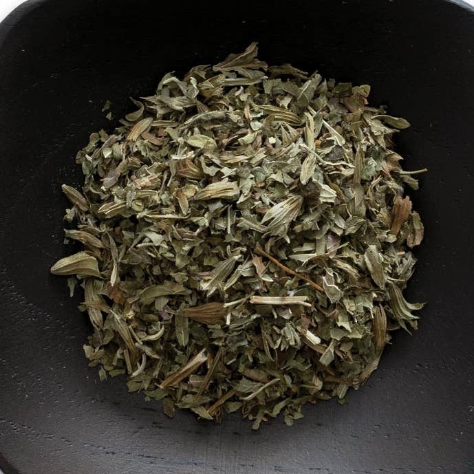 Lemon Balm Leaf, Cut & Sifted, Organic, Kosher, Non ETO, 1lb for wholesale by Frontier Co-op