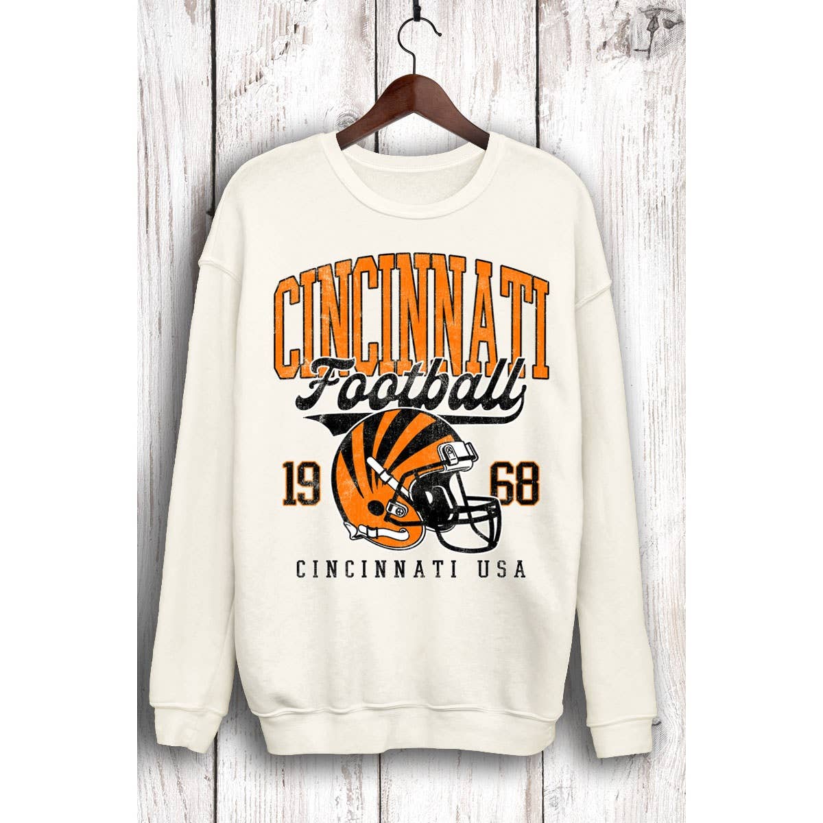 HRTandLUV – Großhandel Sweatshirt – Damen – CINCINNATI FOOTBALL MINERAL-SWEATSHIRTS3