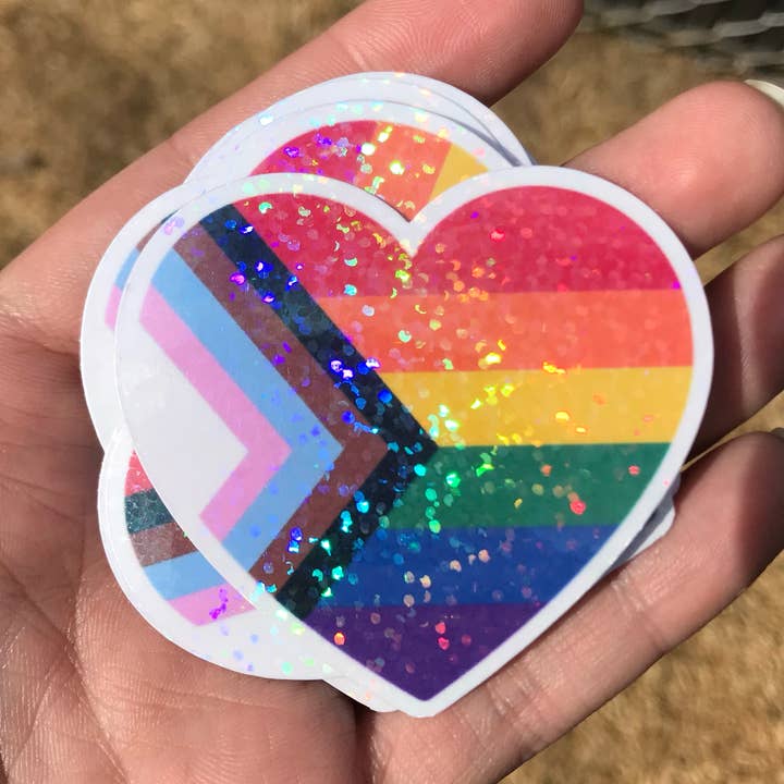 Radical Buttons - Wholesale Sticker - Pride sticker, Holographic pride flag sticker, LGBTQ sticker0