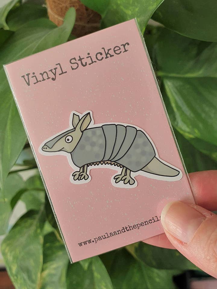 Adhesivo Armadillo para venta al por mayor de Paula and the Pencils