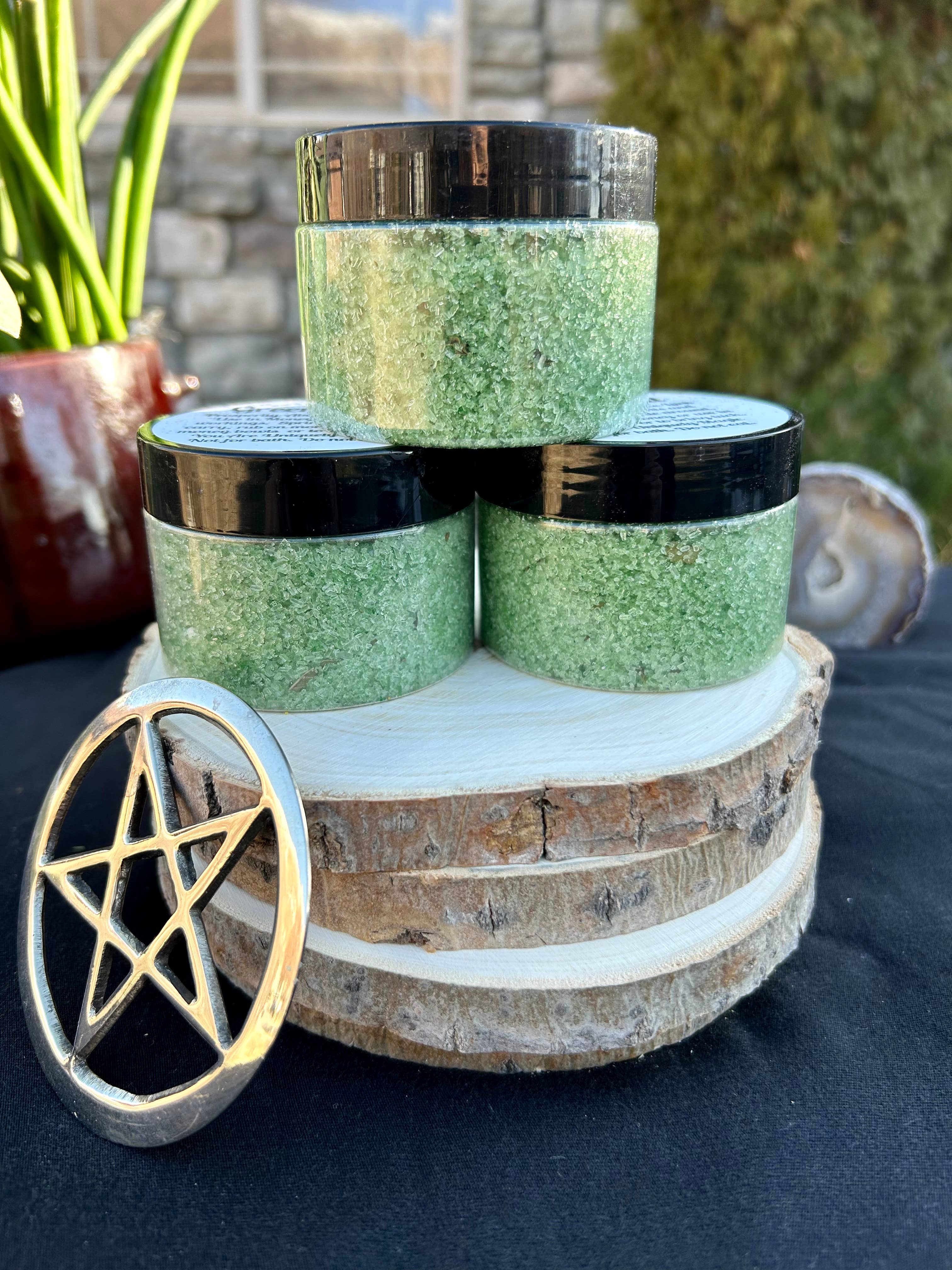 You Are Uniquely Magic - Wholesale Meditation Supplies - Green Witches Salt-Prosperity and Wealth 5oz7