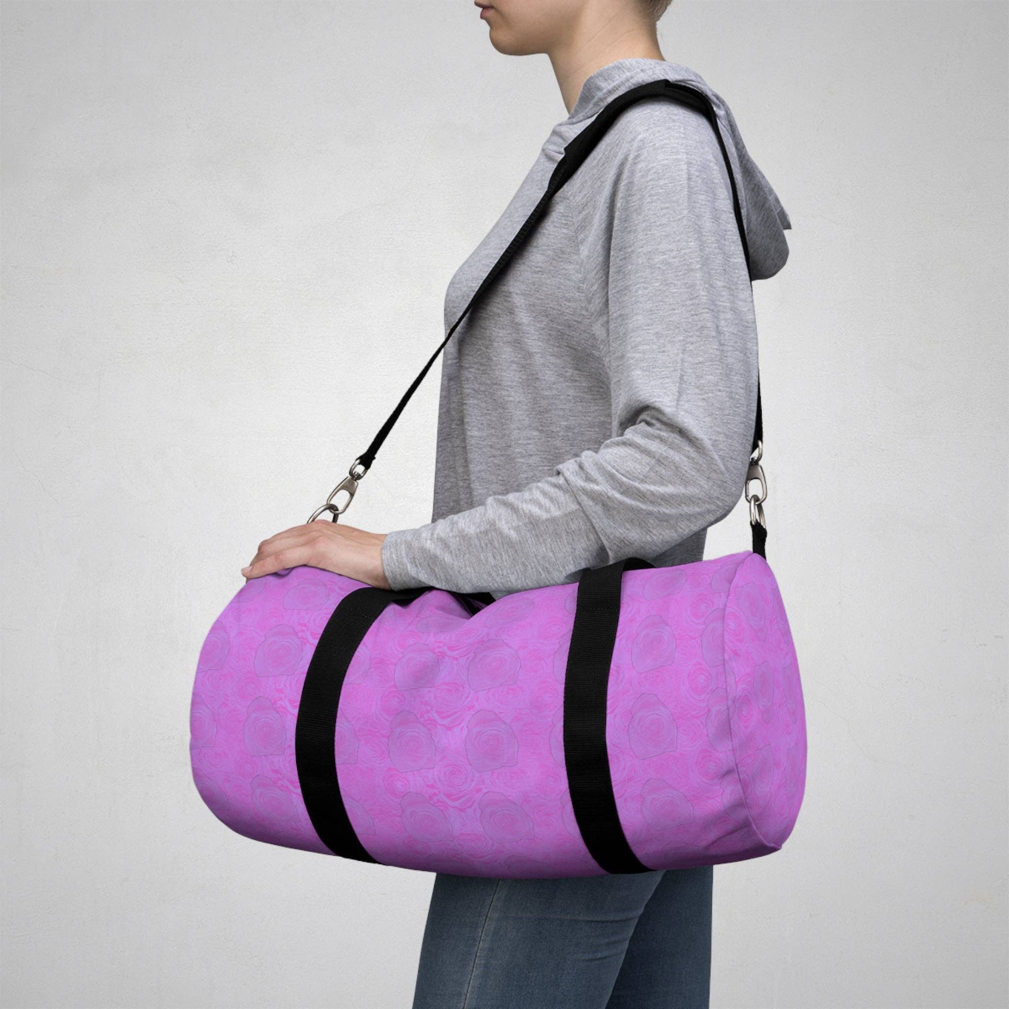 Los Angeles Mercantile™ - Wholesale Weekender Bag - Women's - Purple Rose Duffel Bag Flower Lover Gym Bag8