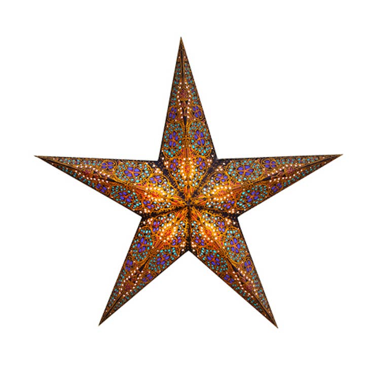 Artecnica - Wholesale Paper Lantern/Lamp - Kalea Blue Earth Friendly Starlightz