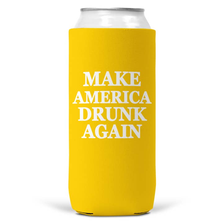 Wi-Wear – wholesale Drink huggers & koozies – Make America Drunk Again SLIM CAN Coozie/Cooler6