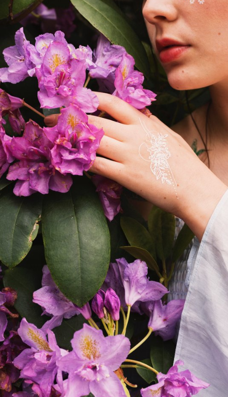 PAPERSELF - Wholesale Temporary Tattoo - Geometric Flowers 2 Temporary Tattoos Stickers2