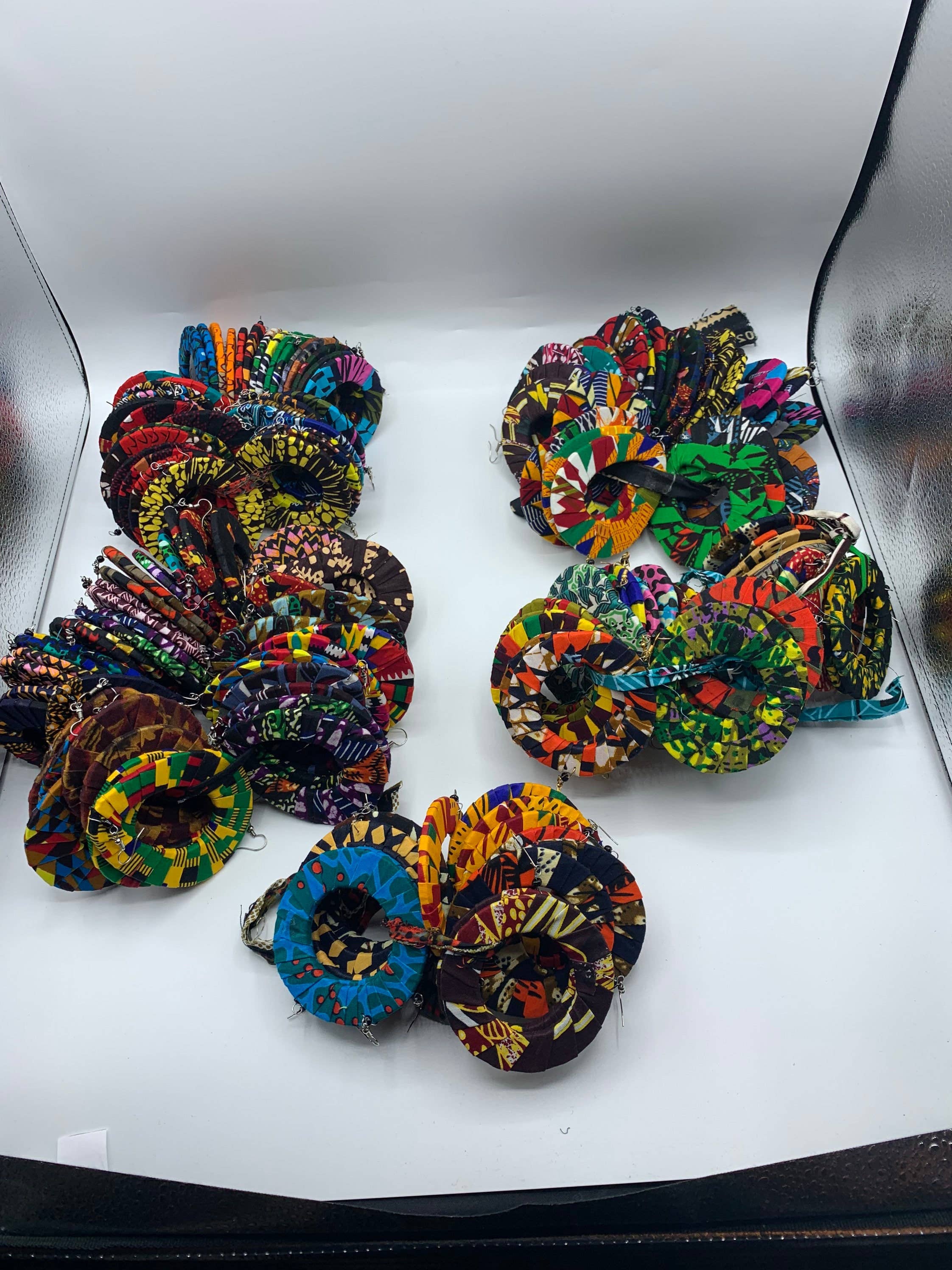 KENYAN SAFARI DESIGNS - Wholesale Dangle Earrings - Wholesale Ankara Fabric Earrings3