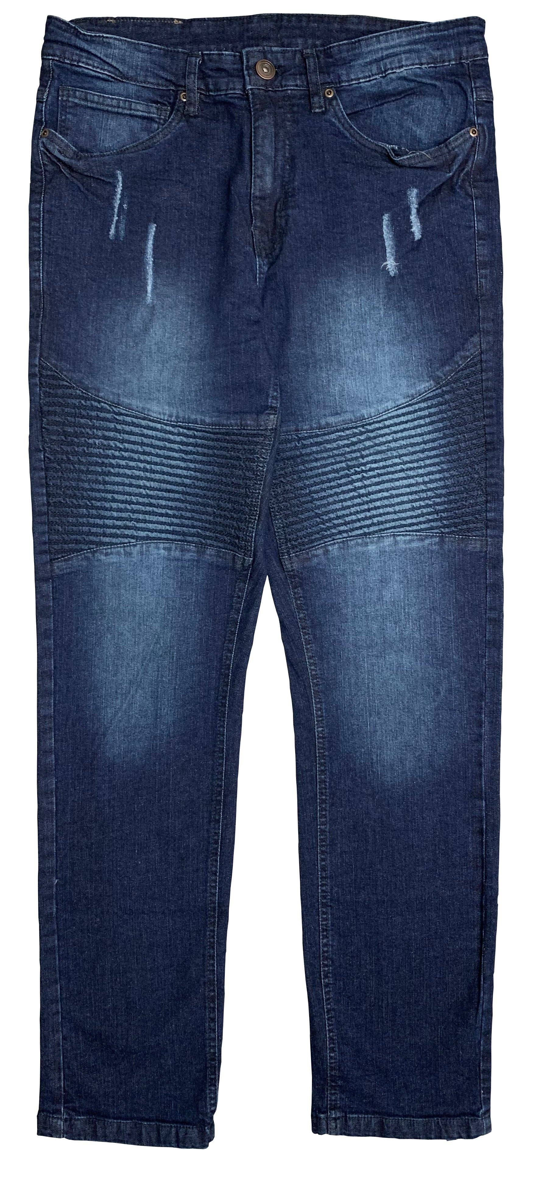 Royal Threads - Wholesale Jeans - Men's - Men's Biker Denim Straight Fit Denim Jeans3
