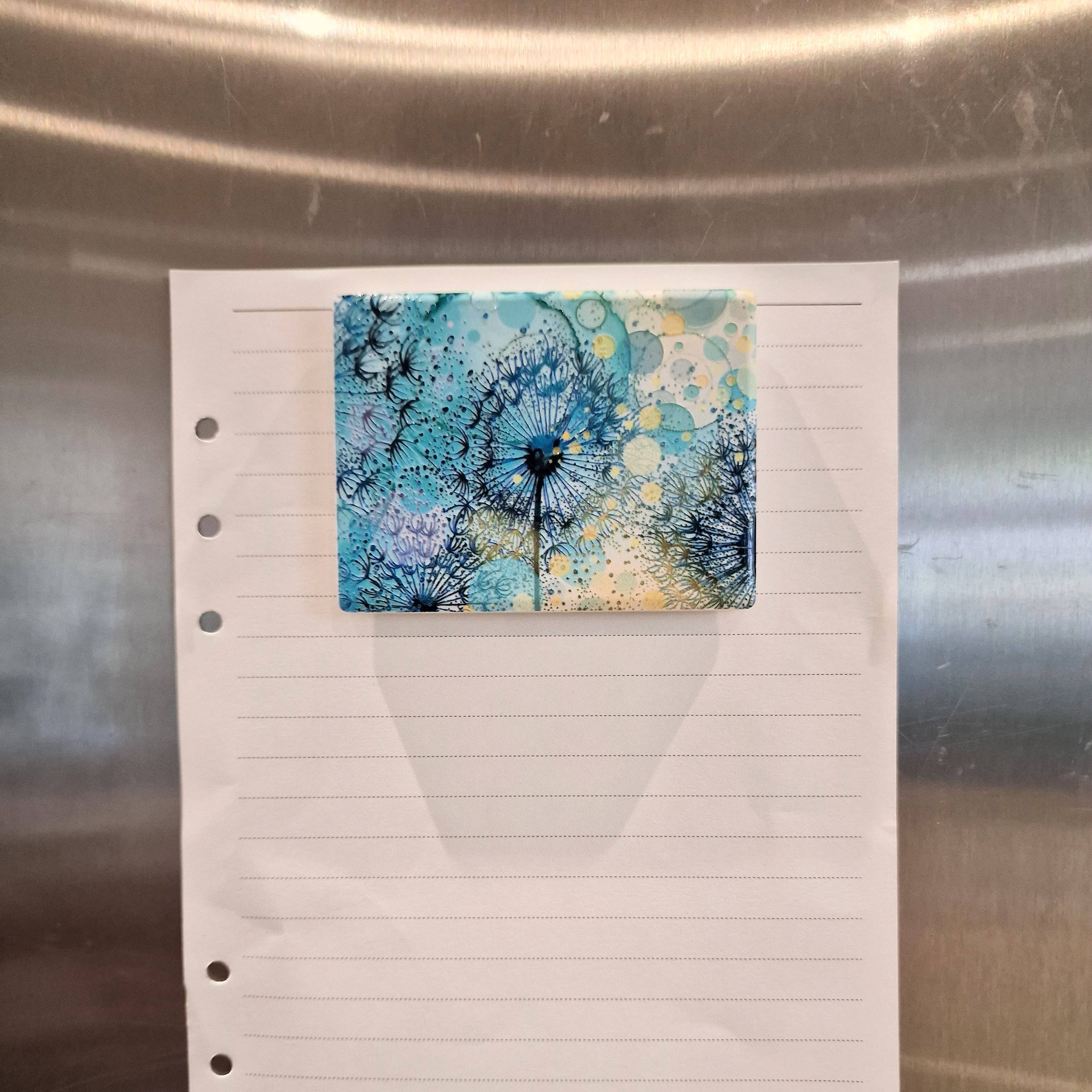 By Jo Crafts – wholesale Magnet – 76-MG Turquoise Dandelion Magnet 3