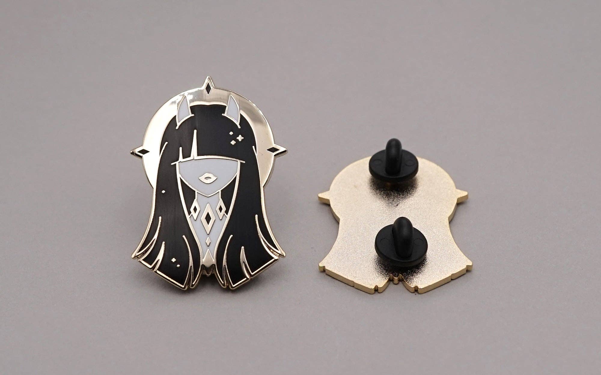 Kelly McMahon Design - Wholesale Lapel Pin/Button - The Dark Pin2