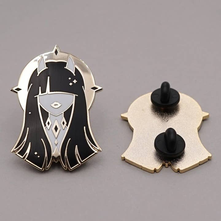 Kelly McMahon Design - Wholesale Lapel Pin/Button - The Dark Pin2