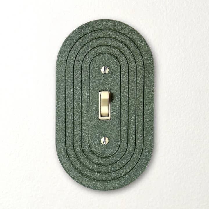 Simple Oval Light Switch Plate –Modern Minimalist Wall Cover for wholesale by Lellume