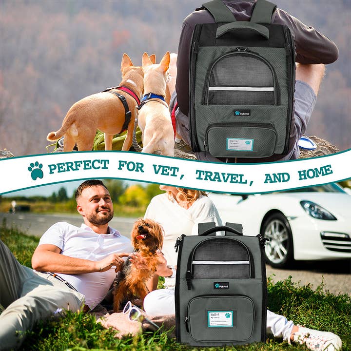 PetAmi - Wholesale Pet Carrier - Cat/Dog - Deluxe 2-Way Entry Pet Carrier Backpack32