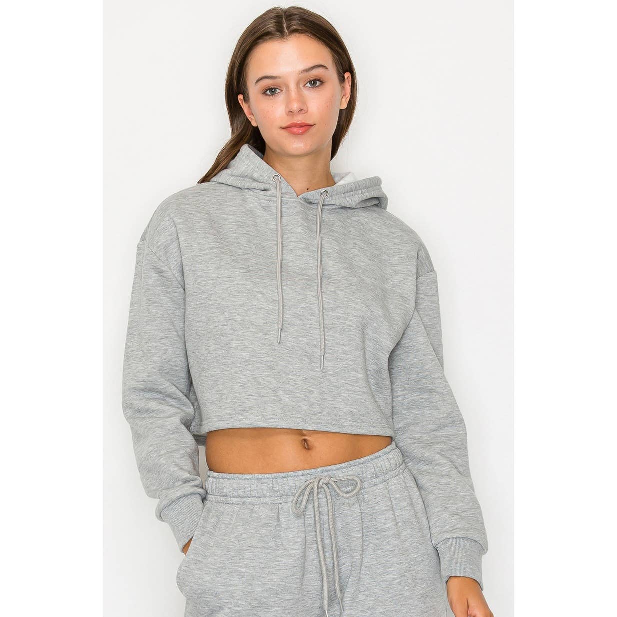UP CLOTHING - Wholesale Hoodie - Women's - Cropped Fleece Pullover Hoodie Sweatshirt12