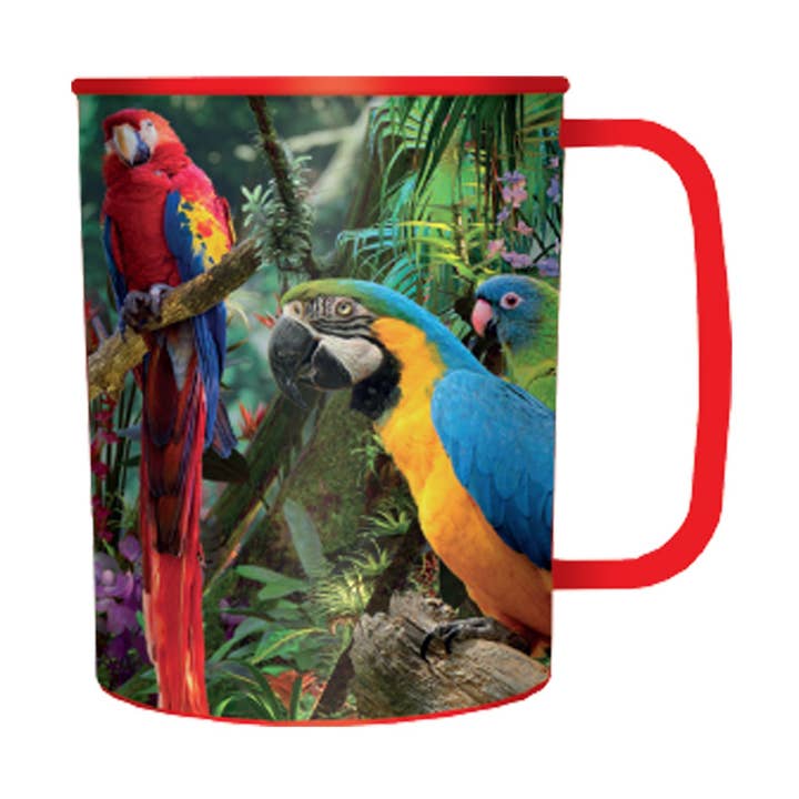 3D LiveLife Cups - Parrot Pandemonia for wholesale by Deluxebase