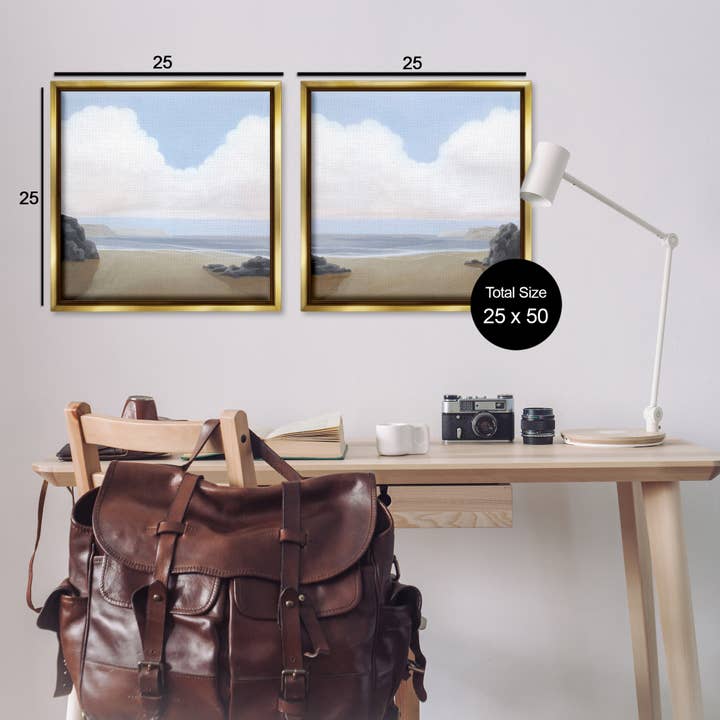 Stupell Industries - Wholesale Wall Decor - Kids & Baby - Abstract Secluded Beach Alcove Floater Framed Art18