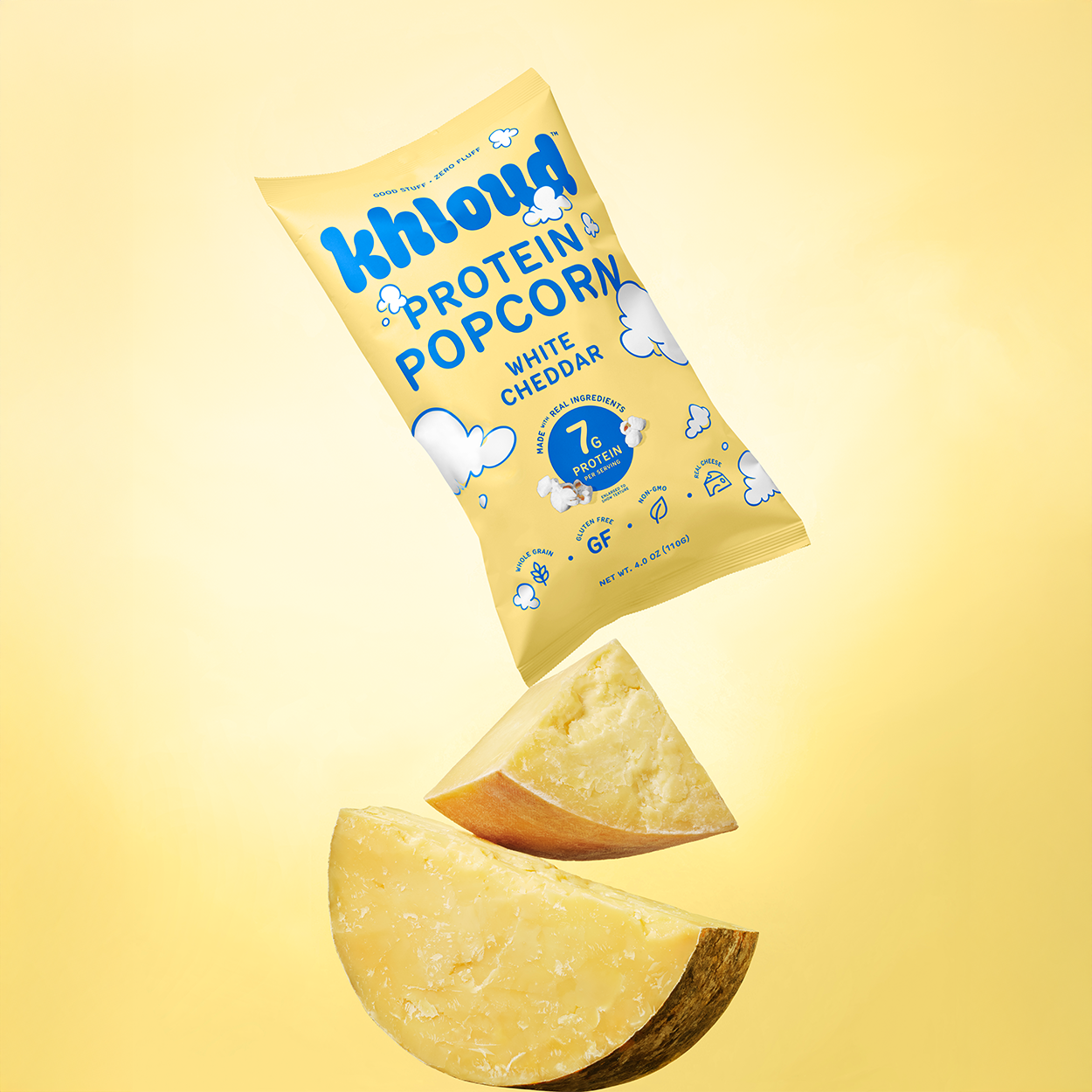 Khloud Foods - Wholesale Popcorn - White Cheddar Protein Popcorn, 12pk Case4