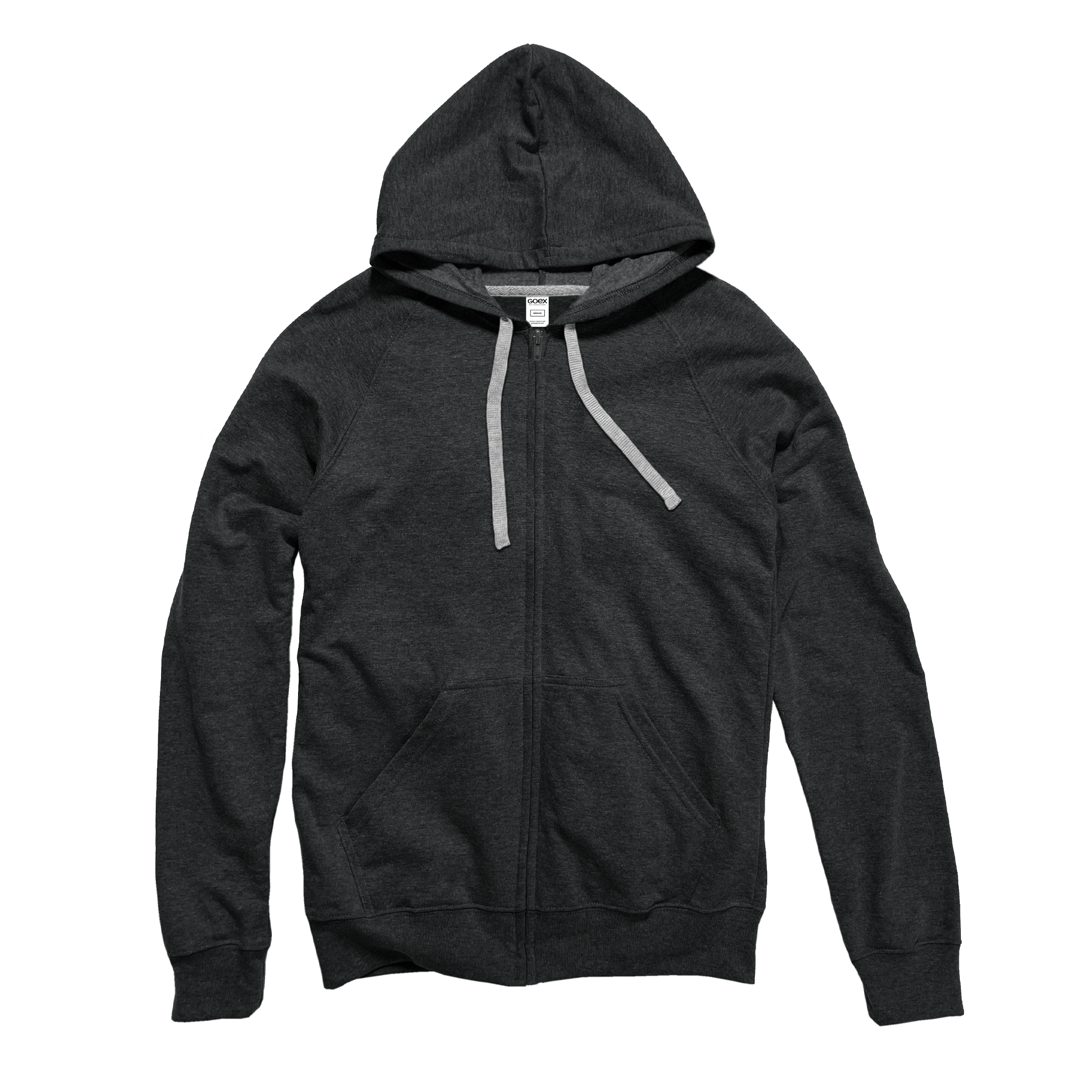 GOEX Apparel - Wholesale Hoodie - Unisex - Unisex Heathered Full Zip Hoodie0