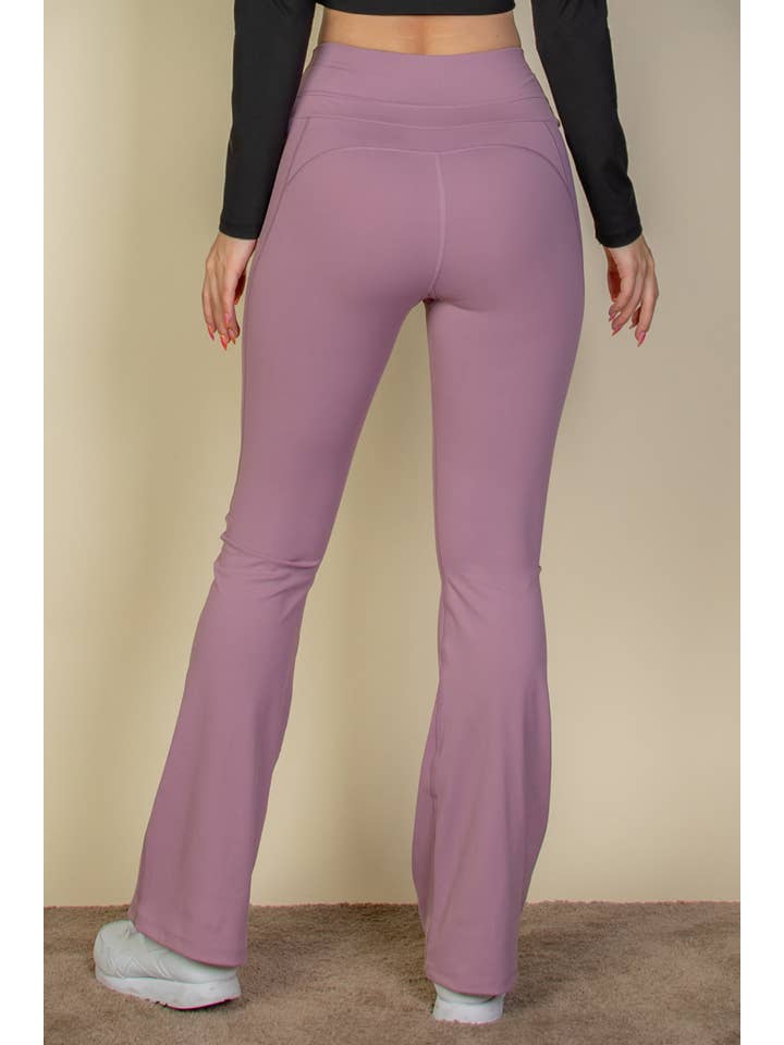 CAPELLA APPAREL - Wholesale Pants - Women's - Wide Waistband Flare Leg Pants10