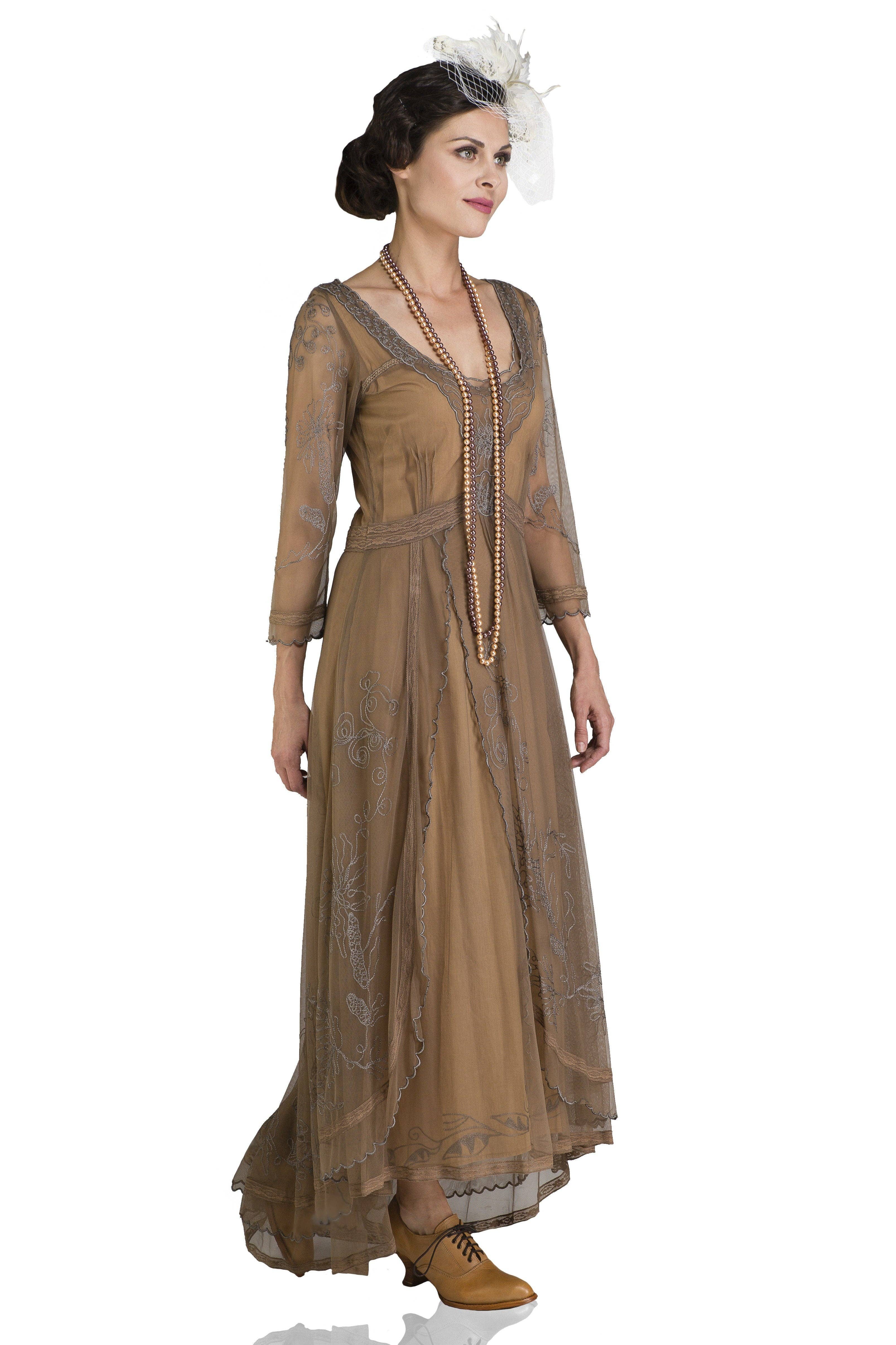 Haste dourada escura Vestido Nataya 40163 em Prata Antiga para venda a revendedores na Faire3